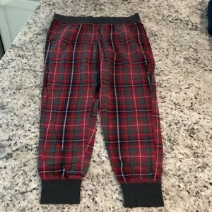 Victoria's Secret Red and Green Plaid Pajama Pants